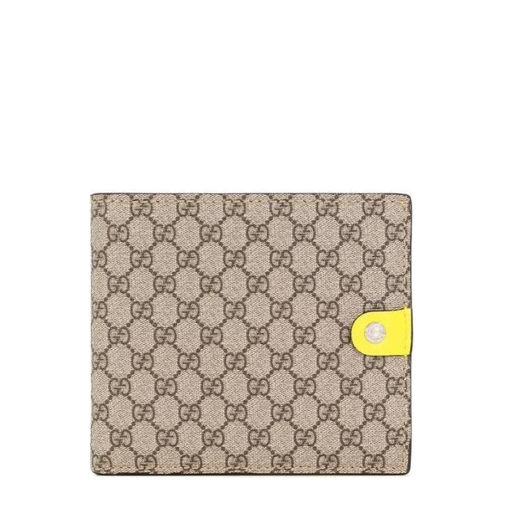 Canvas Blue Interior Wallet - Beige