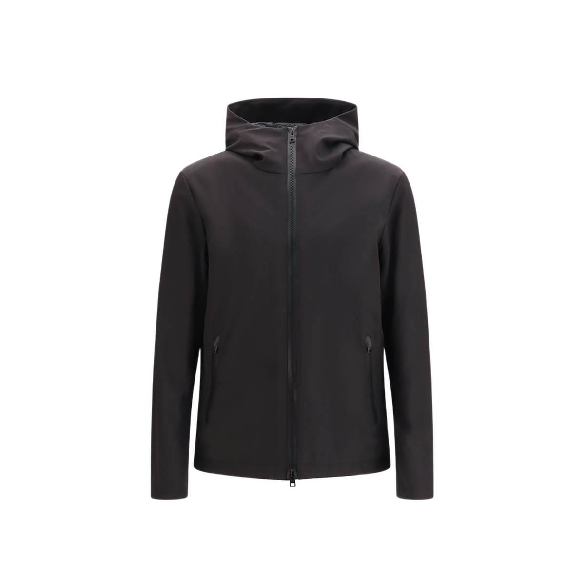 MAYFEYR - Woolrich - Pacific Soft Shell Hooded Jacket - CFWOOU1047MBUT3496100