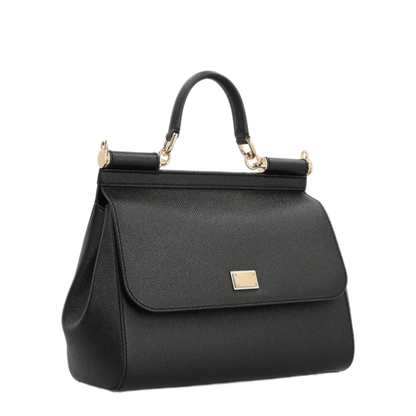 Sicily Grand Calfskin Handbag - Noir