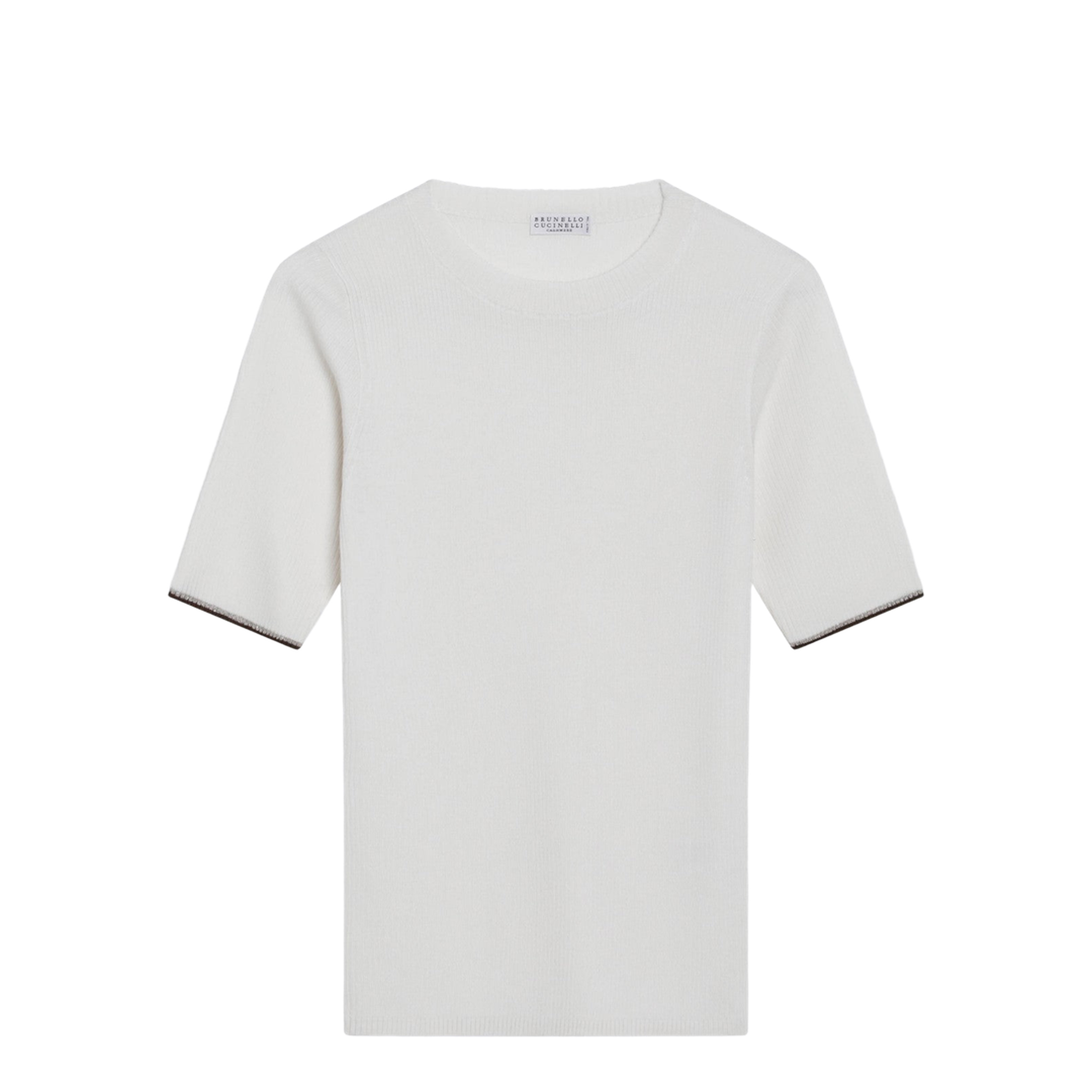 White Cashmere and Silk Knit Top