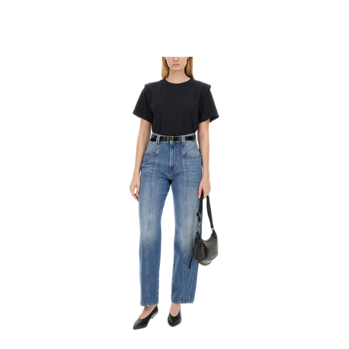 MAYFEYR - Isabel Marant Étoile - T Shirt Zelitos - TS0041FAA1N41I01BK