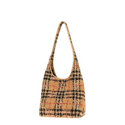 MAYFEYR - Burberry - Embroidered Raffia Margate Shoulder Bag - 8125214B9368
