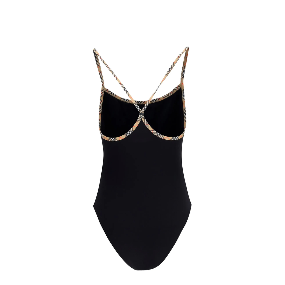 Check Trim Swimsuit