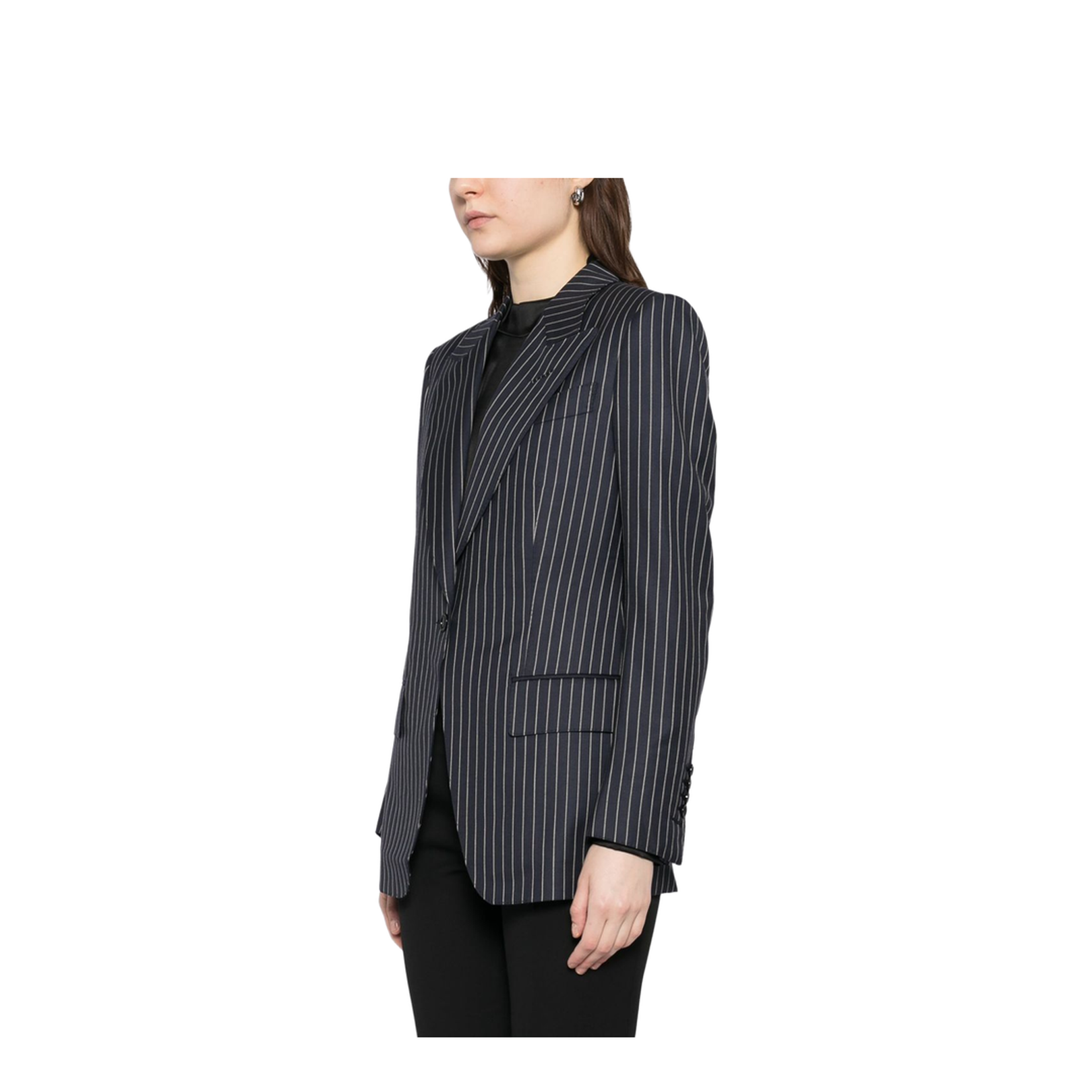 Single Breasted Wool Flannel Jacket