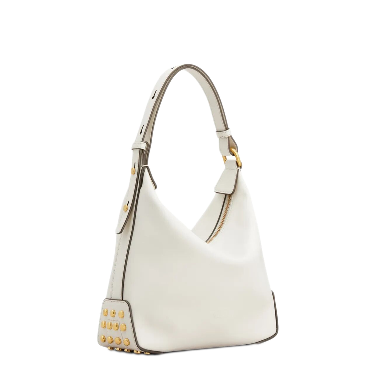 Mini Calf Leather Shoulder Bag - White