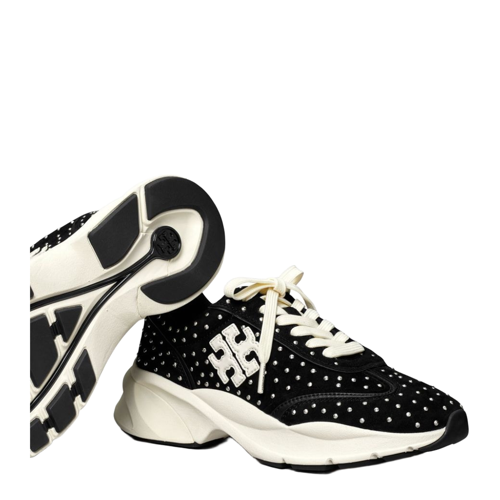 Panelled Lace-up Sneakers