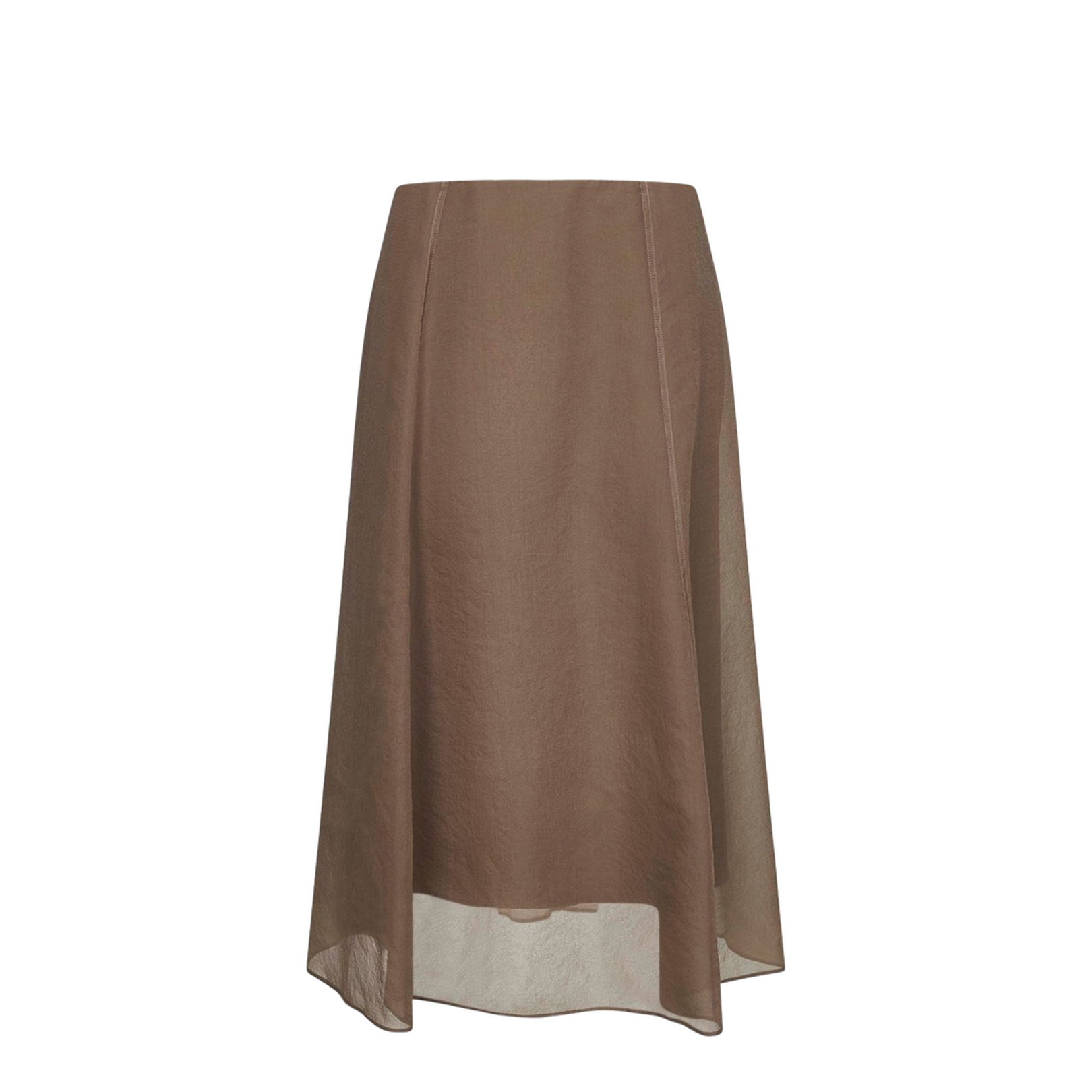 Silk Midi Skirt