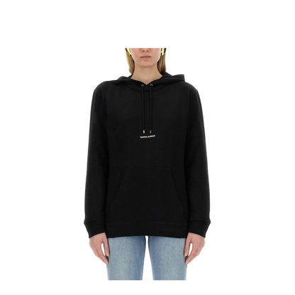 Black Cotton Sweatshirt