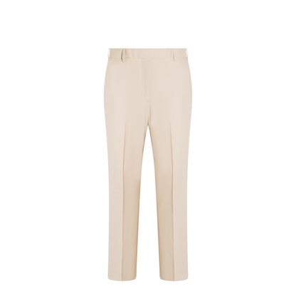 Relaxed Classic Beltloop Trouser With Gg Tape Details In Wrinkle Free Cotton Suiting