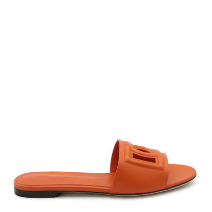 Calfskin Sliders with Logo