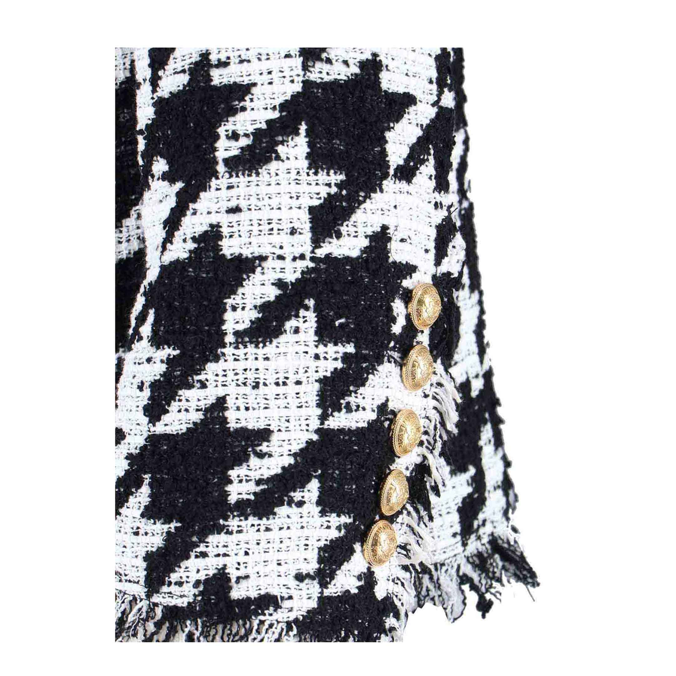 Jacket with Decorative Buttons - Black