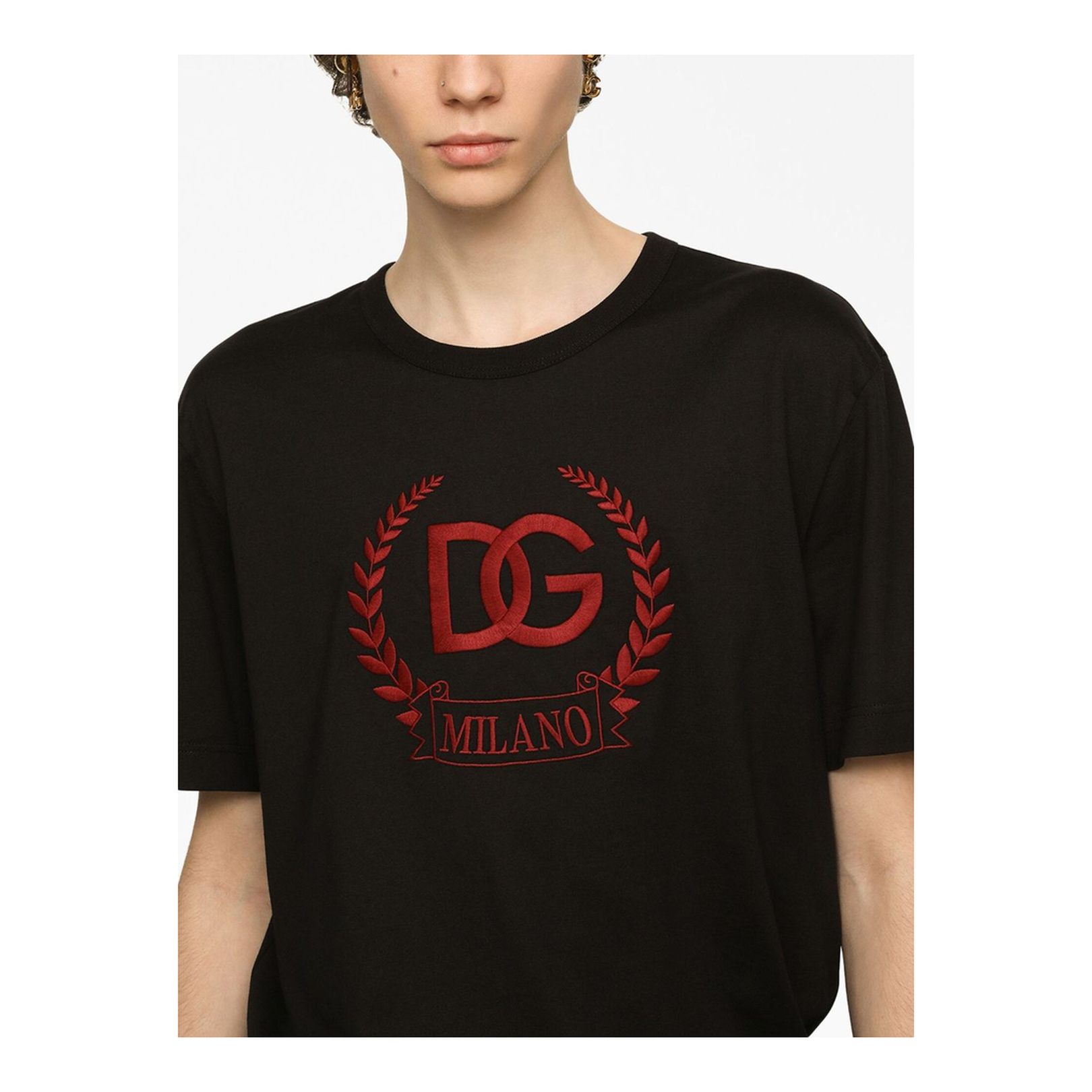 Cotton Jersey T-Shirt with DG Logo