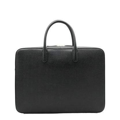 Black Double Brass Zipper Bag