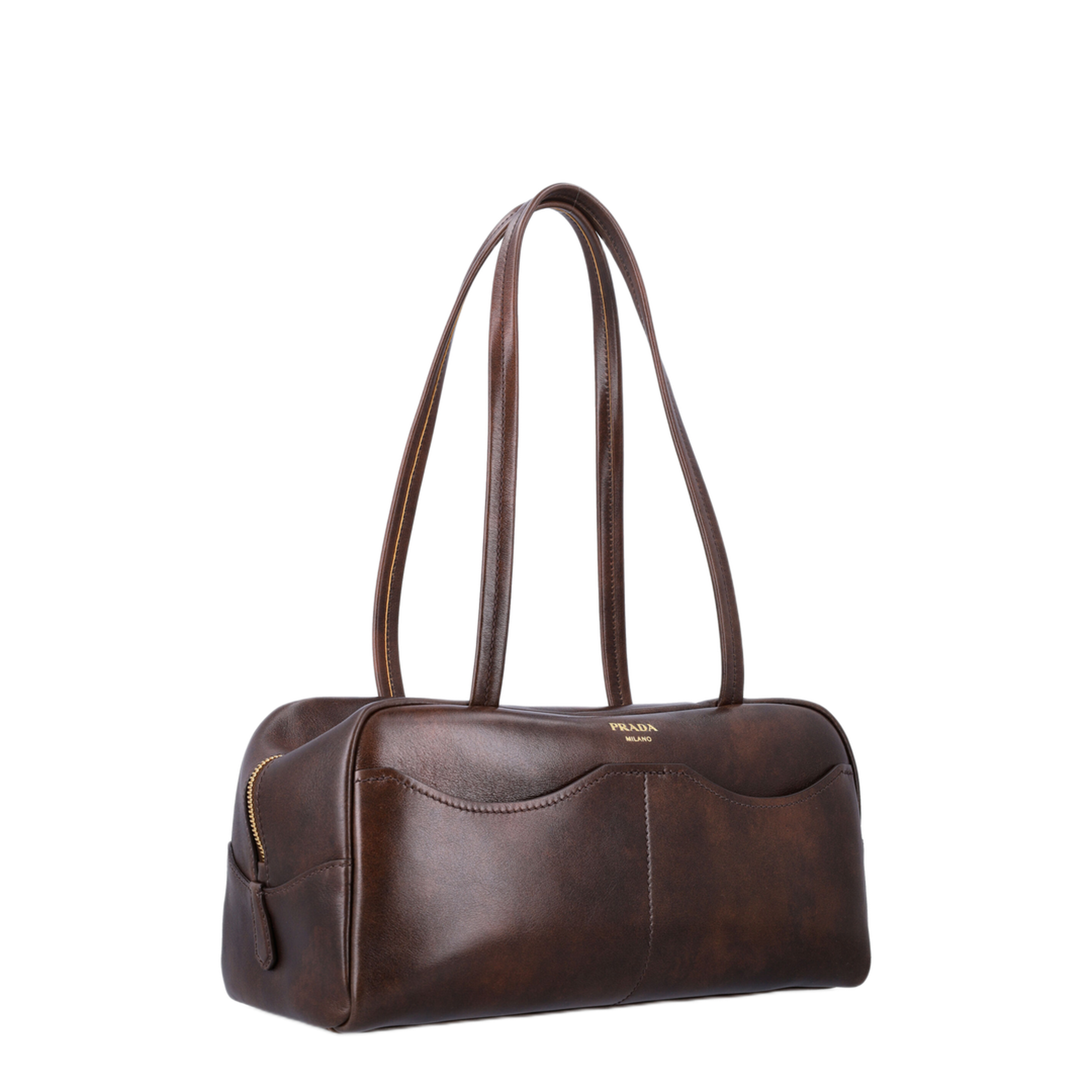 MAYFEYR - Prada - Carry Large Antiqued Leather Top-Handle Bag - 26P1BB165VOOO2ZQ6F0324
