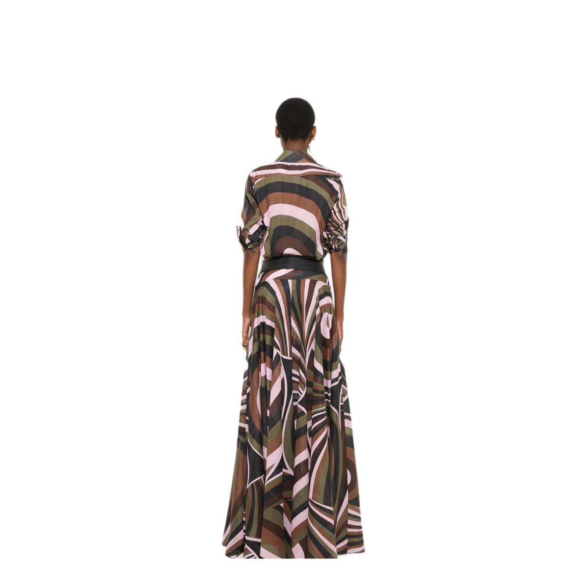 Long Skirt In Khaki Pink