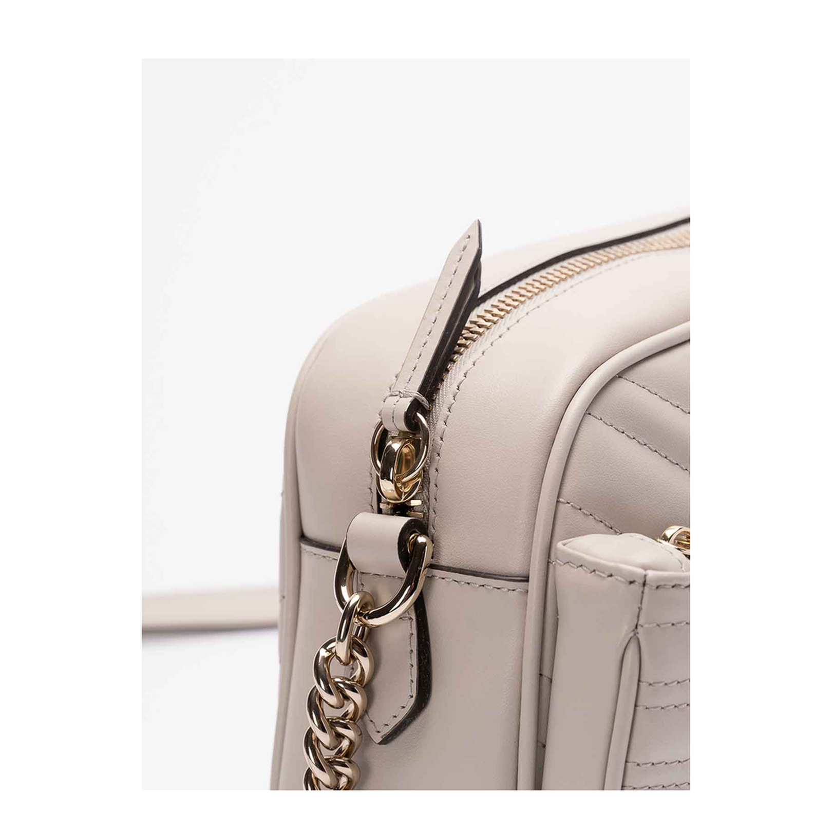 GG Marmont Small Canvas Camera Bag - Cream