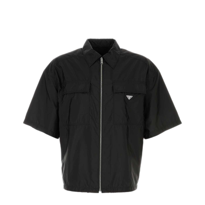 MAYFEYR - Prada - Black Re Nylon Shirt - SC758SWM11WQ9F0002