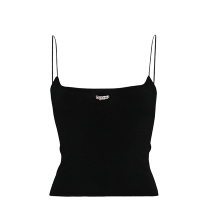 MAYFEYR - Dsquared2 - Logo-Plaque Knitted Crop Top - S75HA1263S18435900