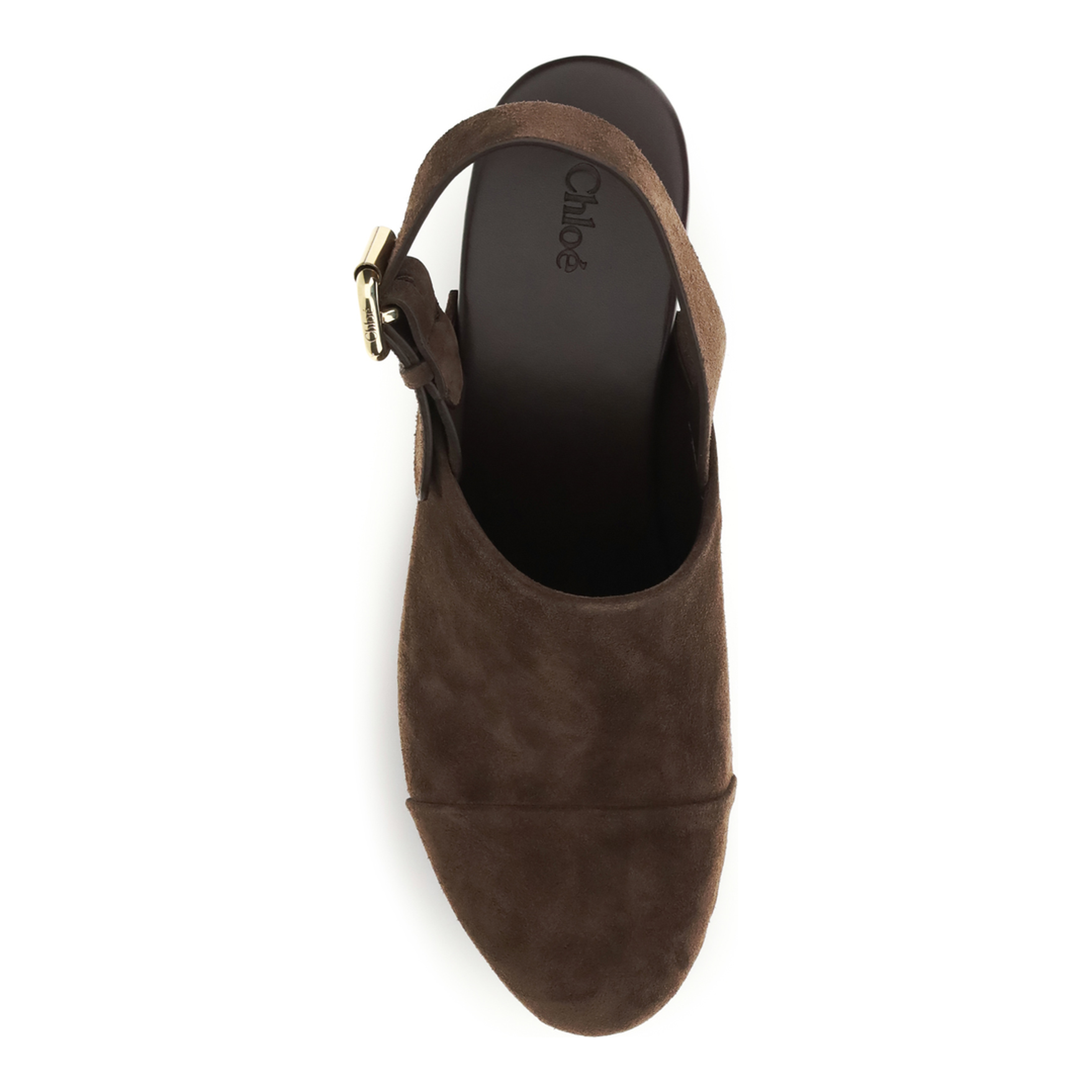 MAYFEYR - Chloè - Jeannette Wedge Clogs In Glossy Calfskin - CH26U10VRY