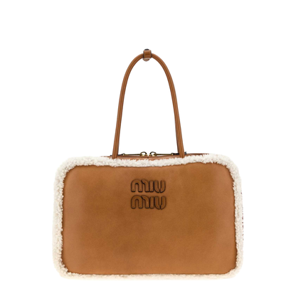 Camel Leather Beau Handbag