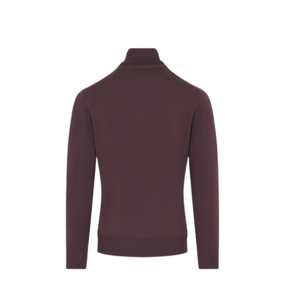 MAYFEYR - CANALI - Bordeaux Turtleneck - C0020MK01149902