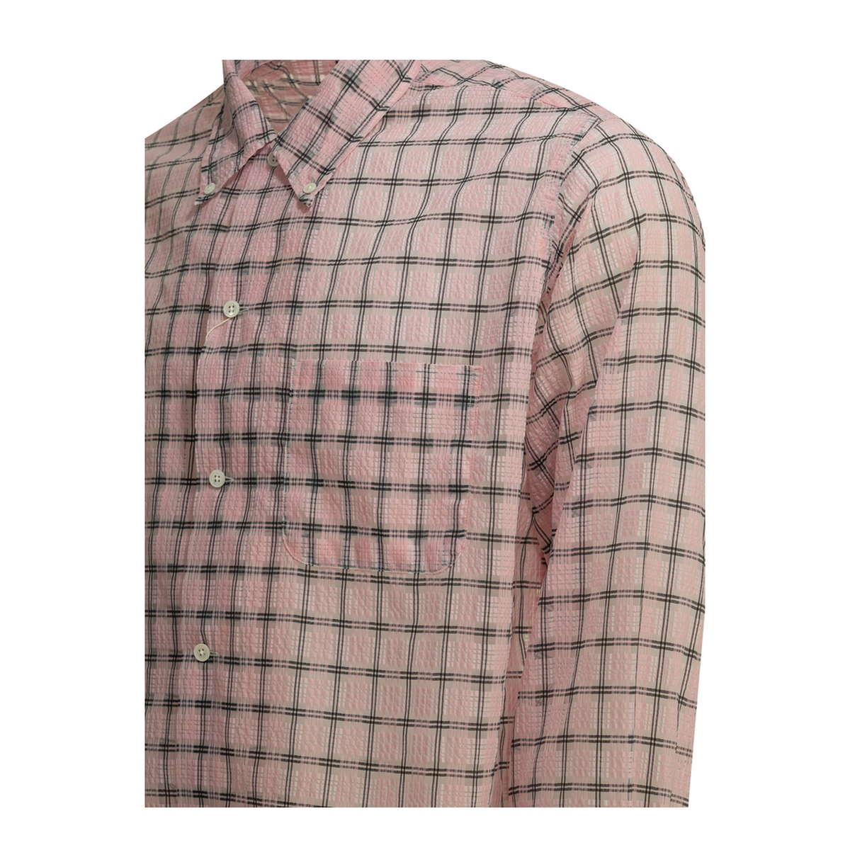 MAYFEYR - Beams Plus - Open Bd Nylon Airy Plaid Casual Shirt - 3811192413930
