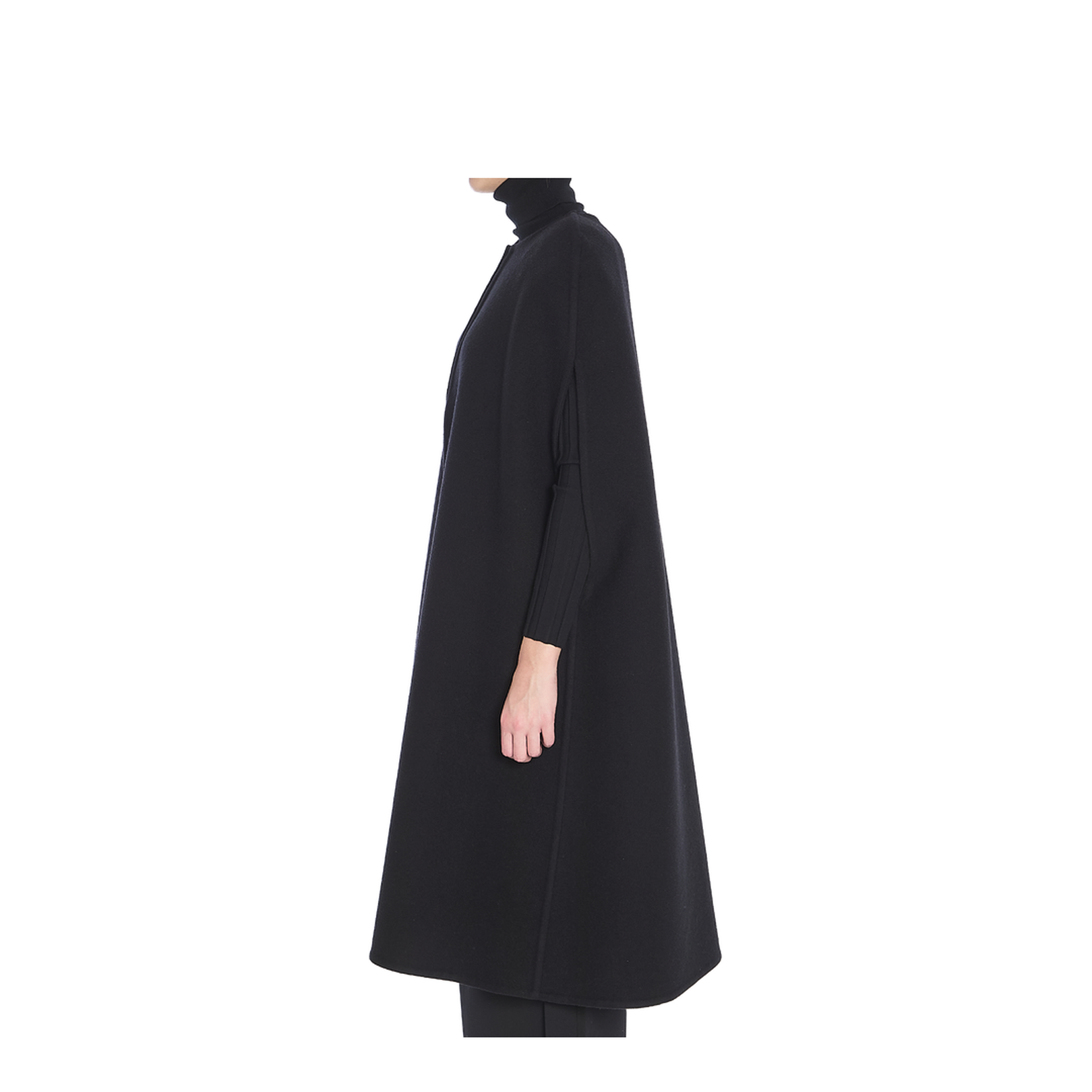 Fluffy Cashmere Blend Cape