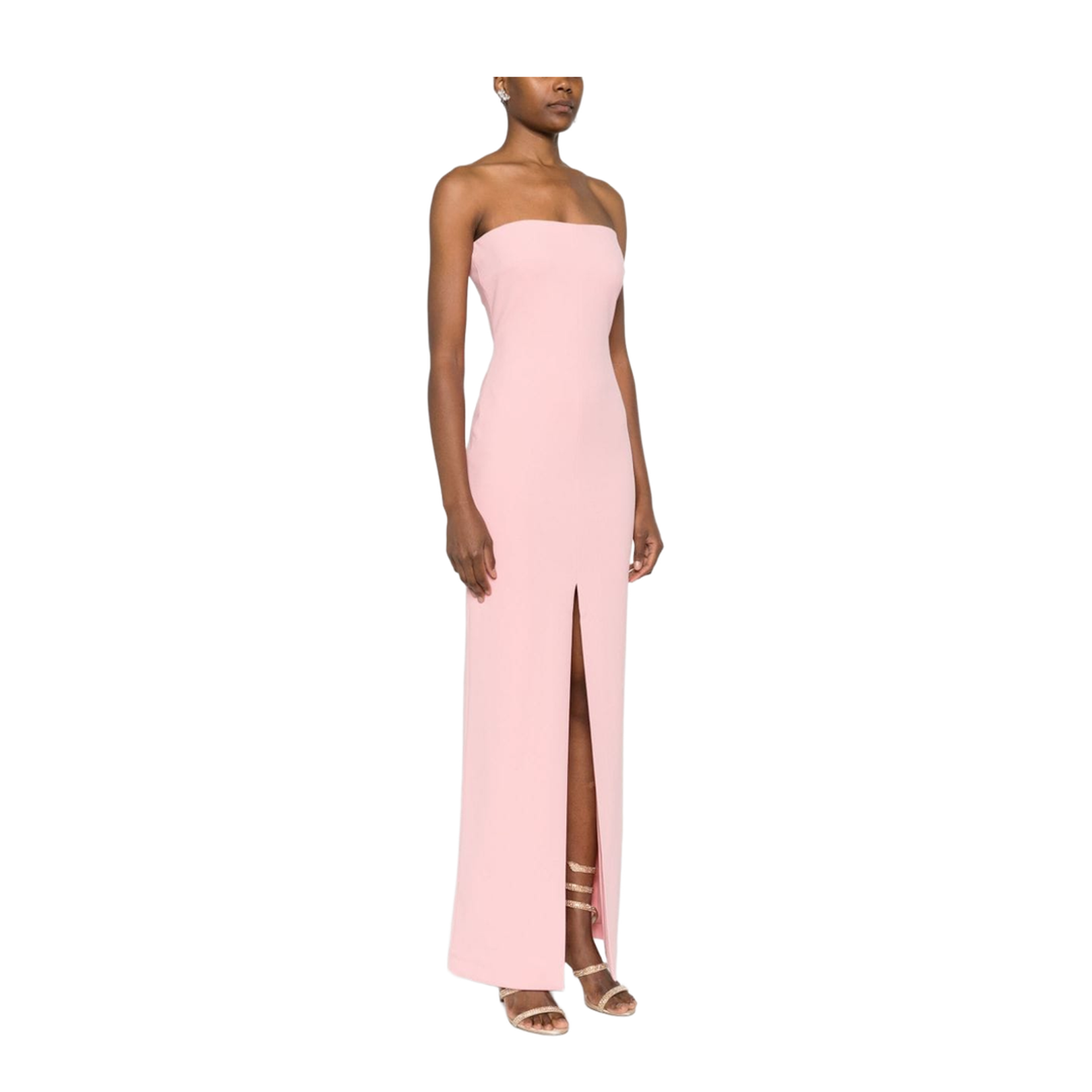 Strapless Pink Maxi Dress