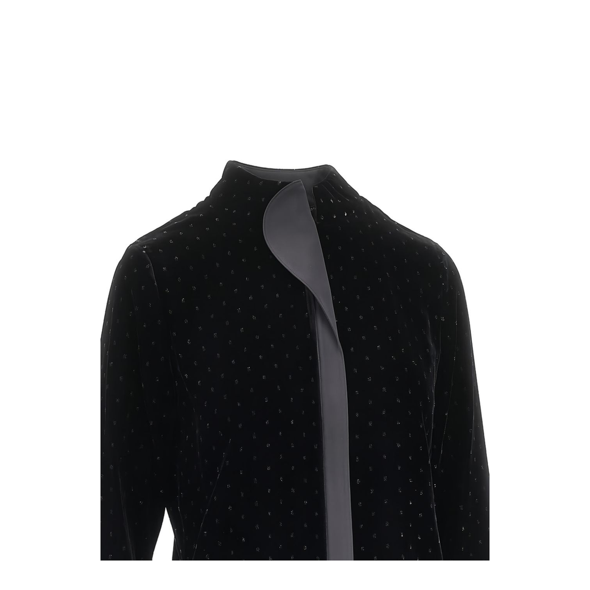 MAYFEYR - Emporio Armani - Black Velvet Blouse - EW005678AF24428FC367