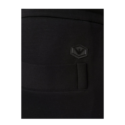Cotton Blend Sweatpants - Black