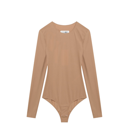 MAYFEYR - Mm6 Maison Margiela - Skin-Tone Bodysuit In Lycra Jersey - S52NA0075S20518131