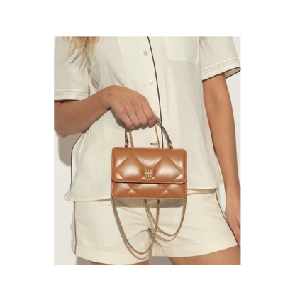 Kira Mini Napa Leather Crossbody - Vanilla Soft Serve
