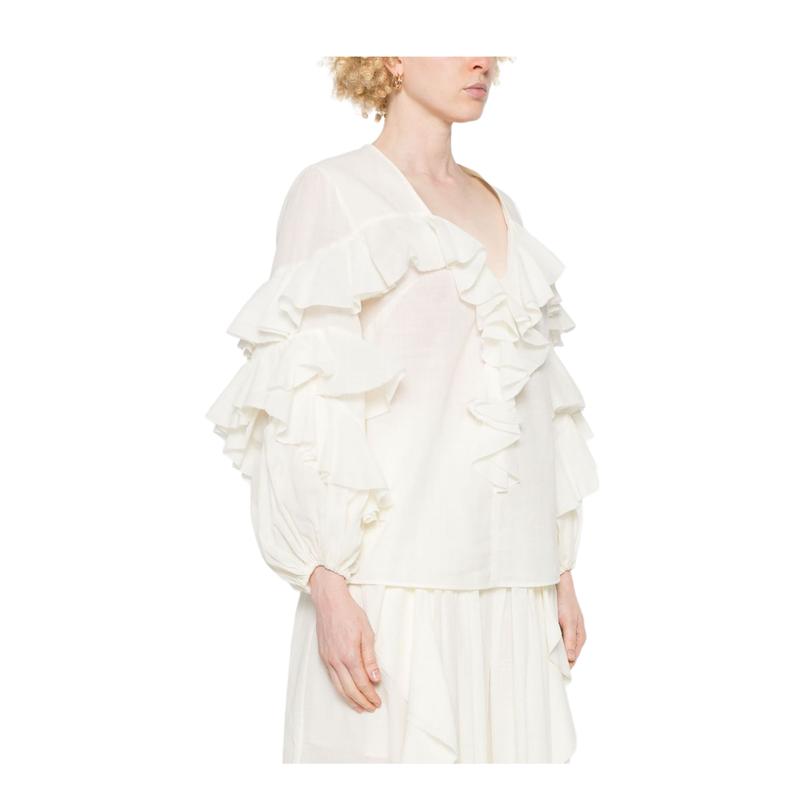 Ivory White Blouse