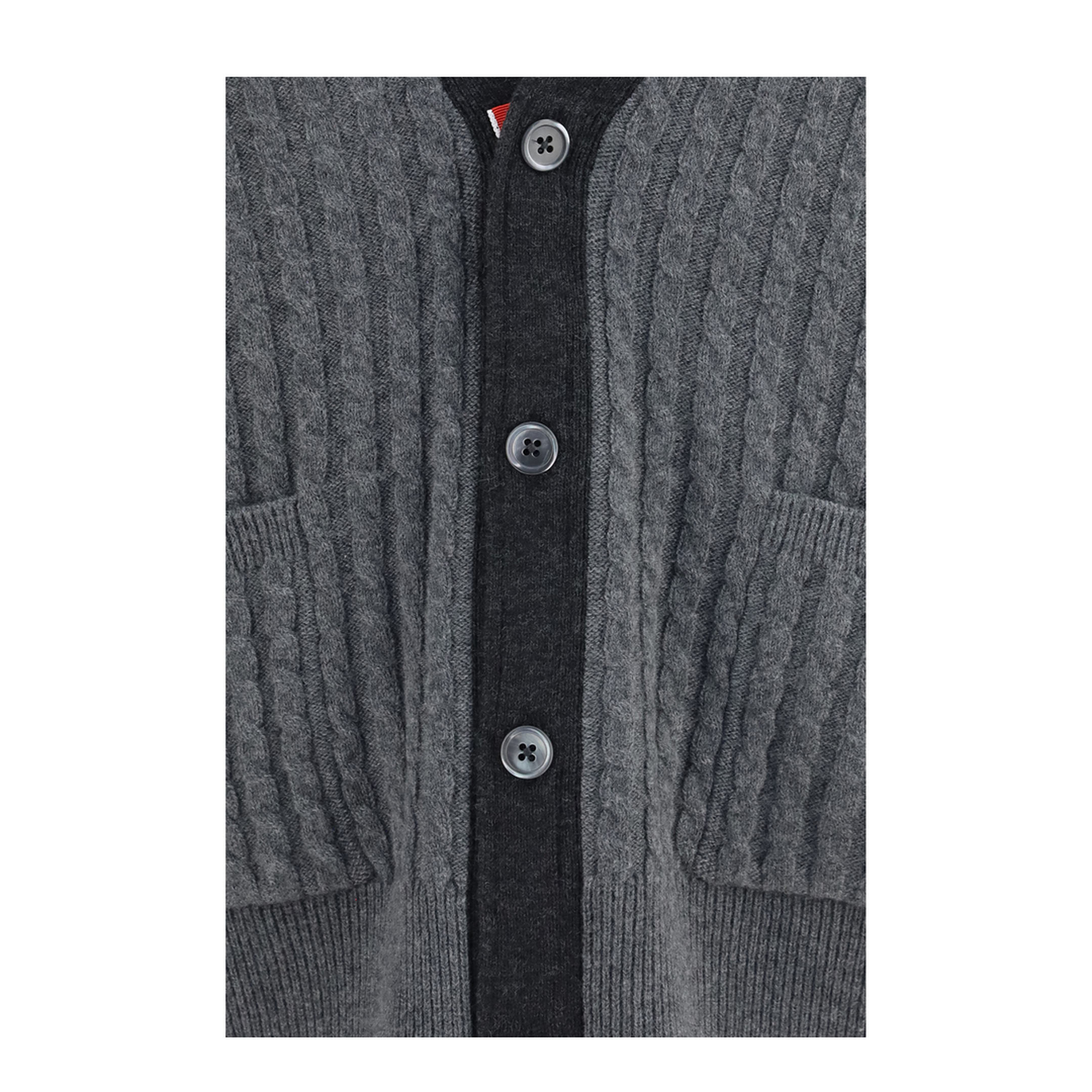 MAYFEYR - Thom Browne - Virgin Wool V Neck Cardigan - MKC650AY1018