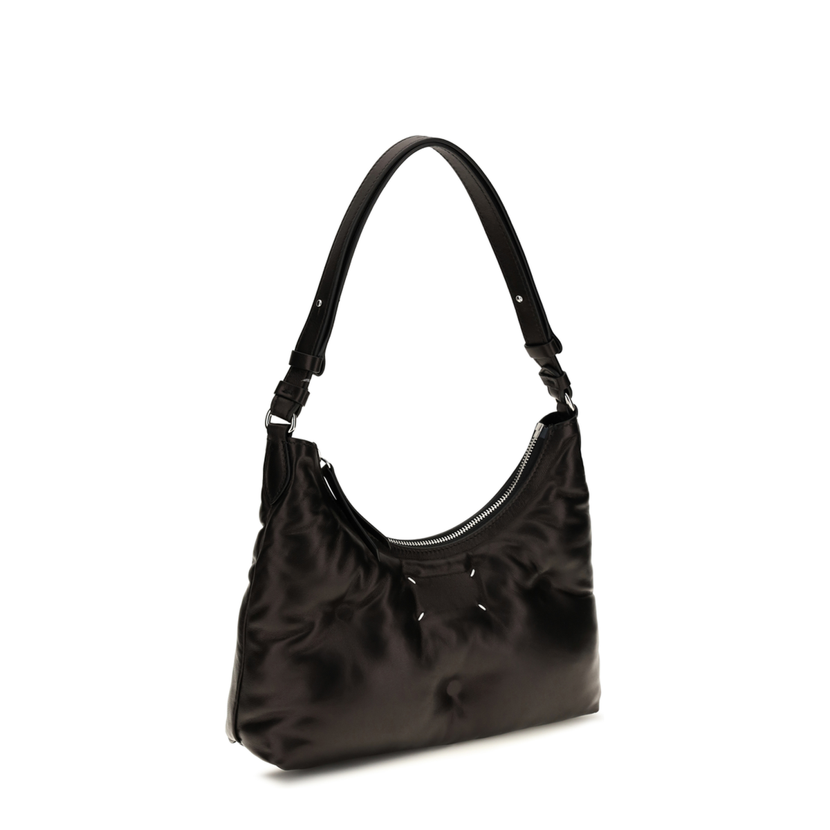 Glam Slam Small Lambskin Shoulder Bag - Black