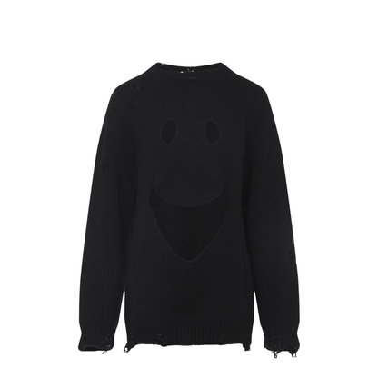 MAYFEYR - Moschino - Smile Cropped Sweater - 252D09225405