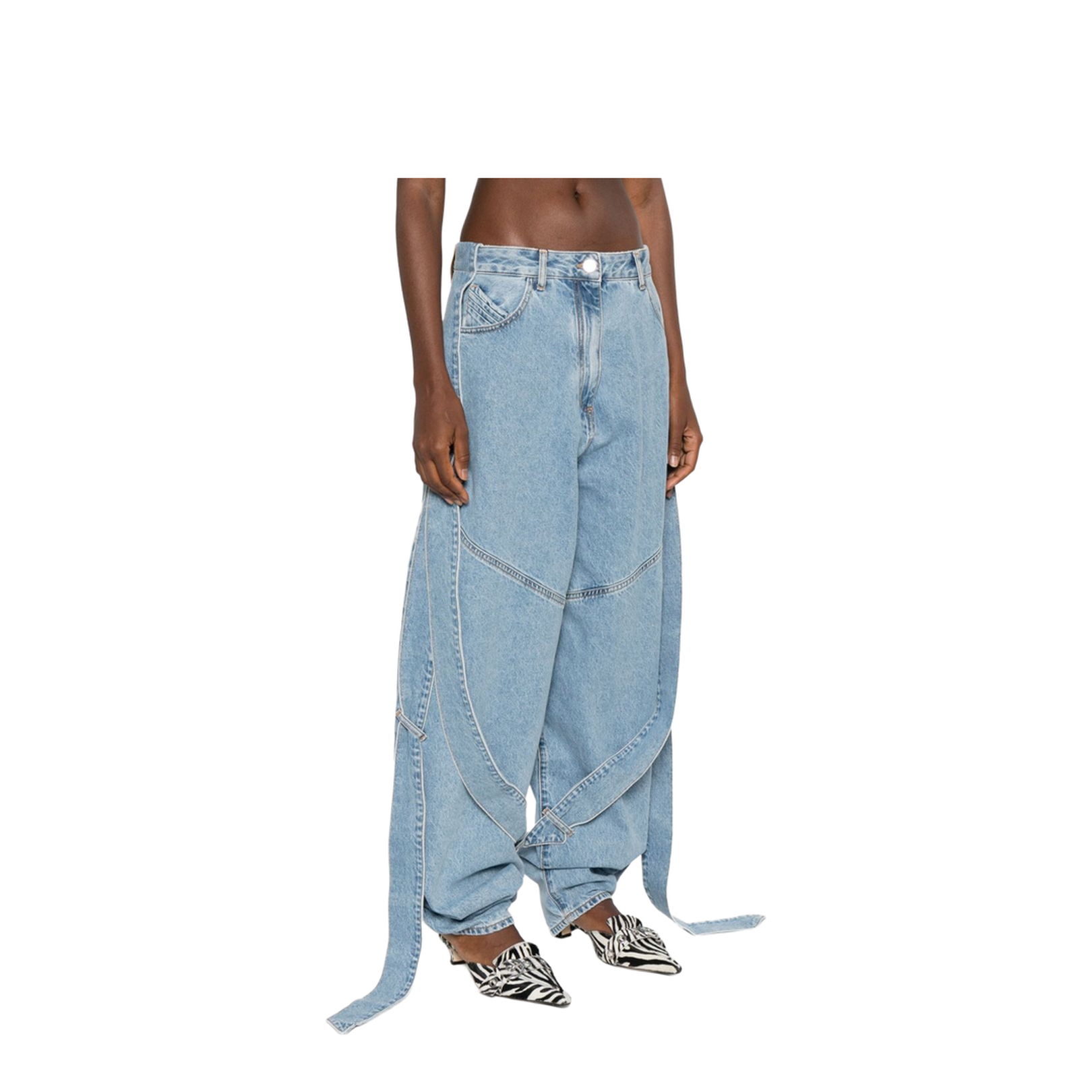 Light Blue Denim Classic Five Pockets Pants