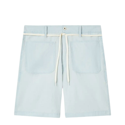 MAYFEYR - Kenzo - Straight Shorts In Stone Bleach Chambray - FG55DS3416F4
