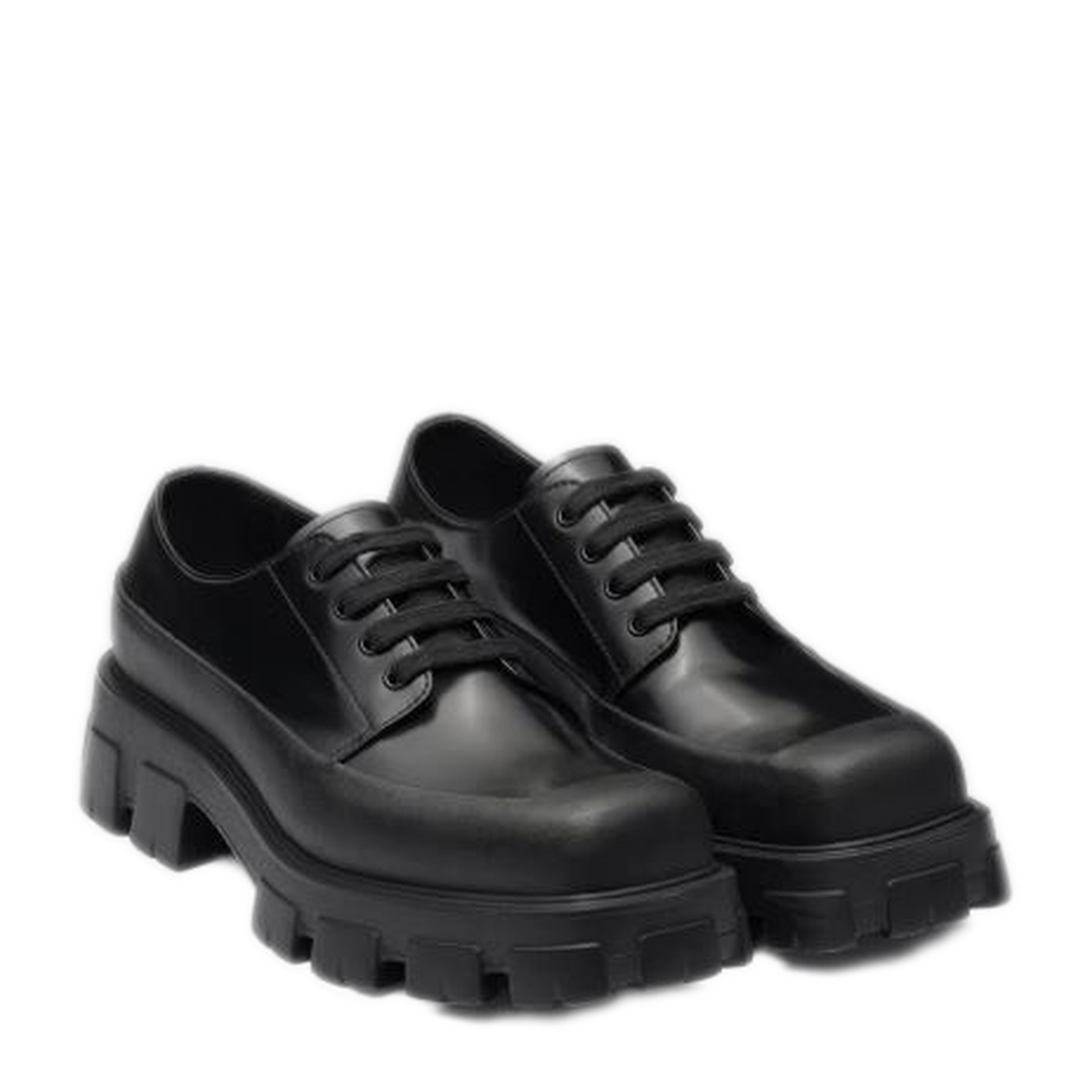 MAYFEYR - Prada - Monolith Brushed Leather Lace Up - 2EG411B4LF0002