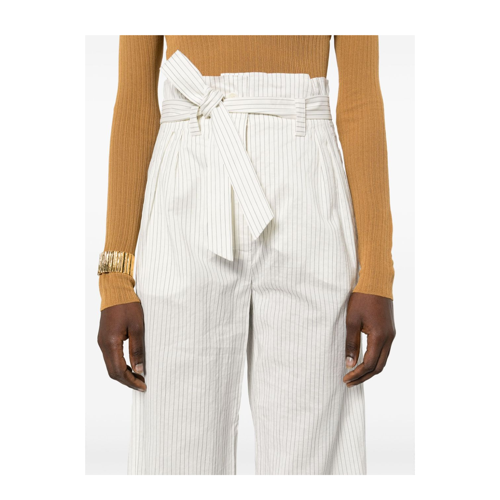 Cotton and Silk Blend Trousers