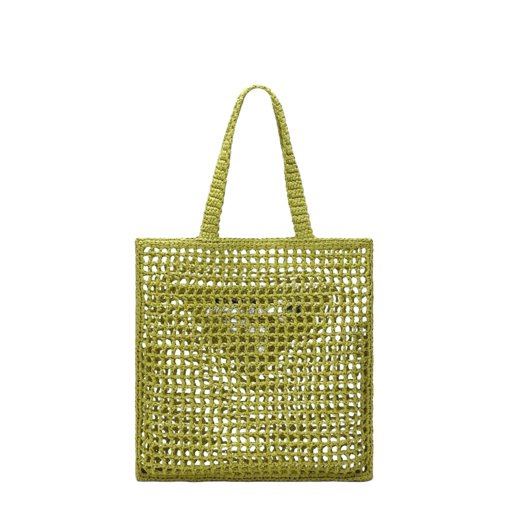 Cedar-Coloured Tote Bag in Crochet Raffia