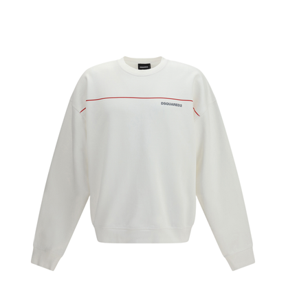 MAYFEYR - Dsquared2 - Cotton Crew Neck Sweatshirt With Logo Print - S71GU0770D25028