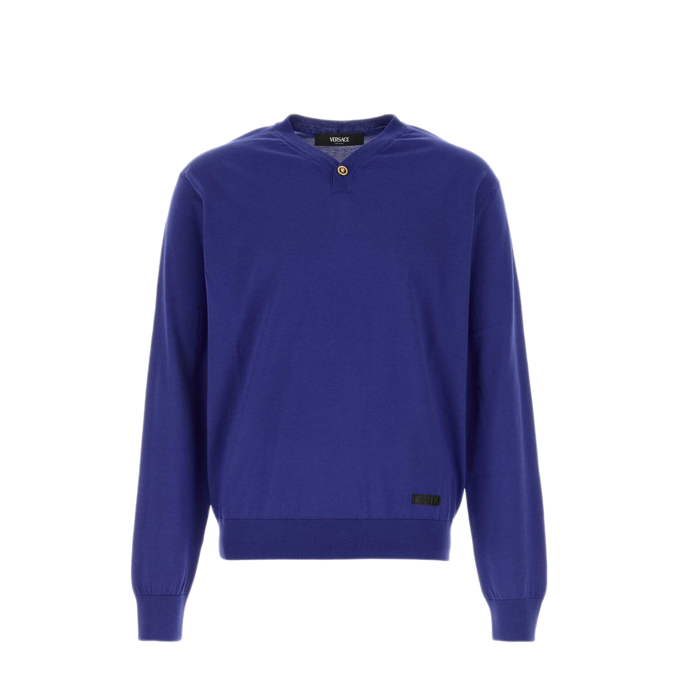 MAYFEYR - Versace - Blue Silk Blend Sweater - 10221411A122731UO40