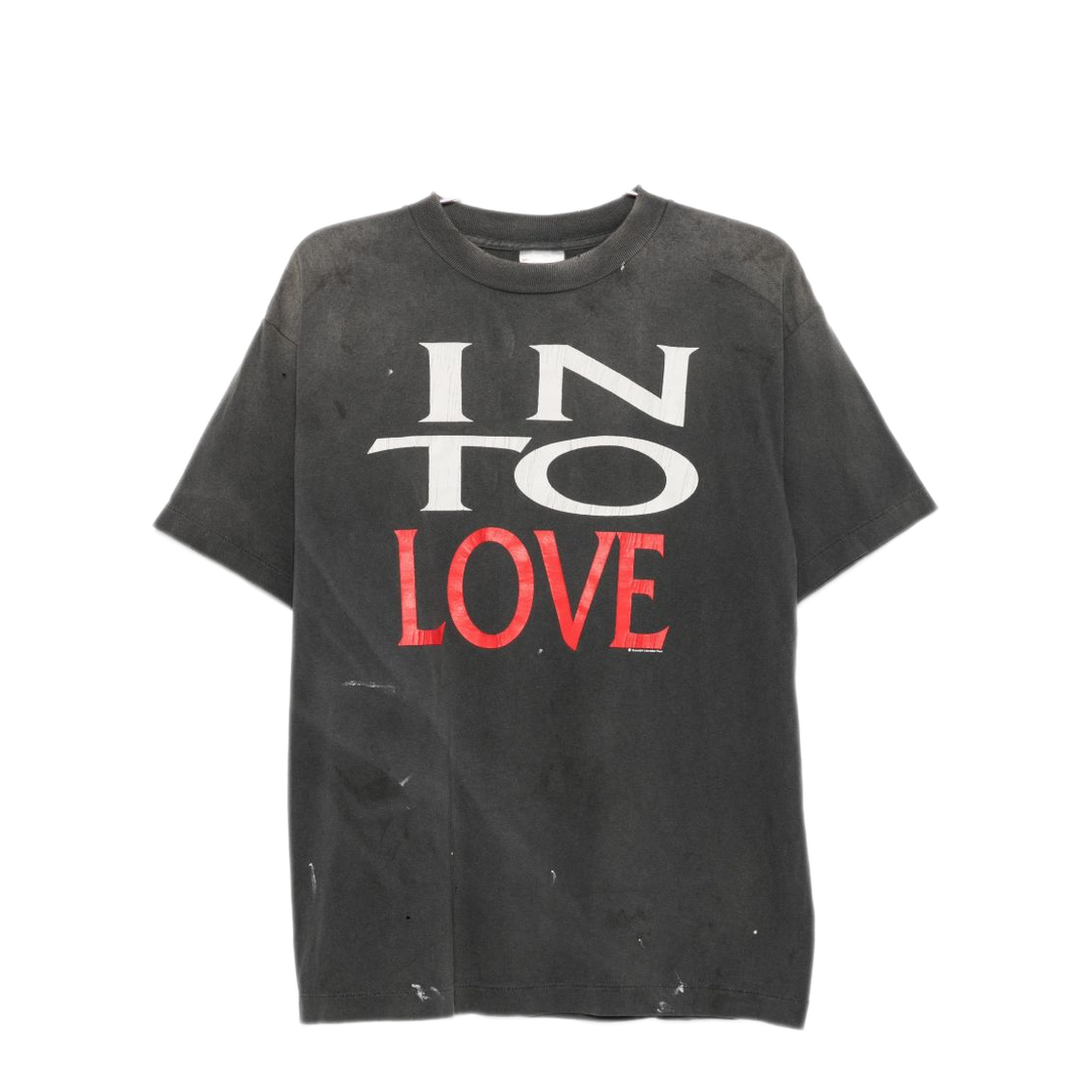 MAYFEYR - Saint Mxxxxxx - Black Distressed Graphic Print T Shirt - SMMK10000002BLACK