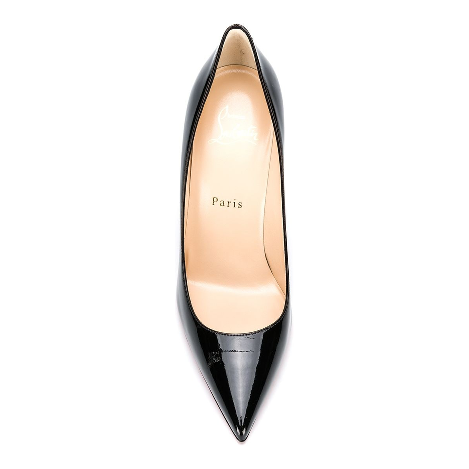 Black Patent-Leather Stiletto Pumps