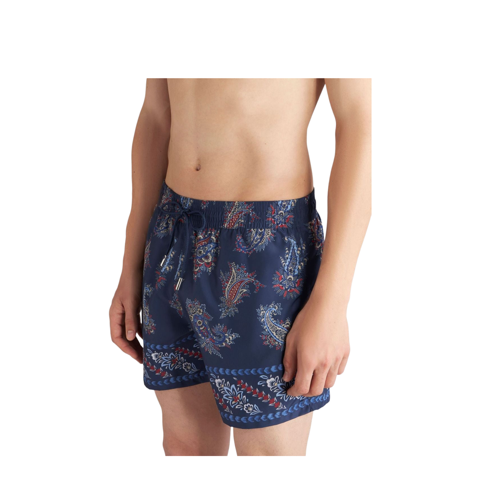 Paisley Print Swim Trunks