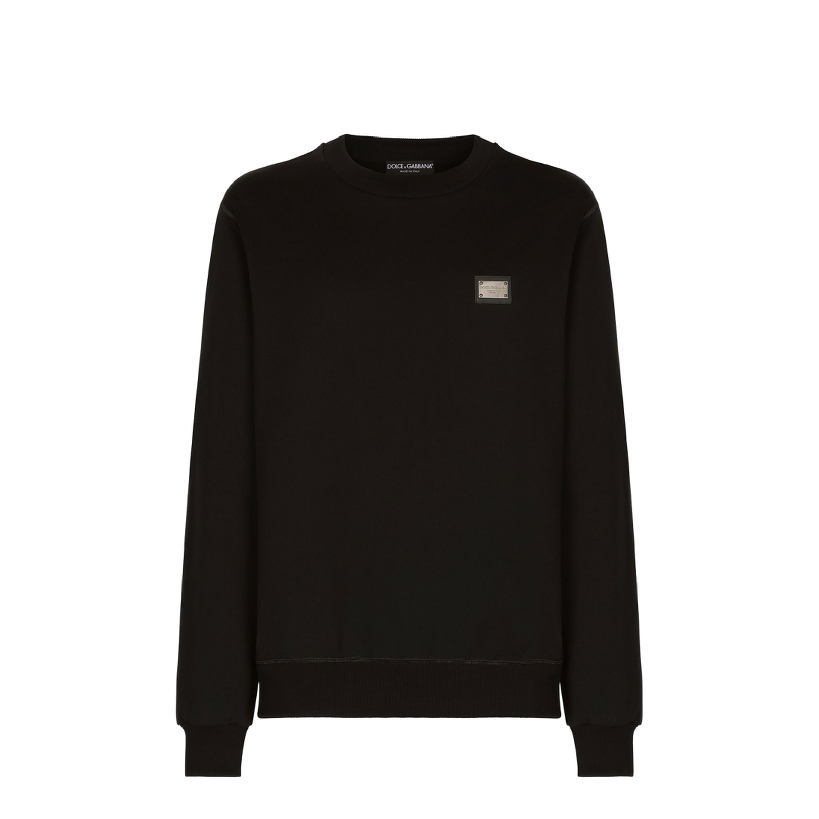 Jersey Sweatshirt with Branded Tag