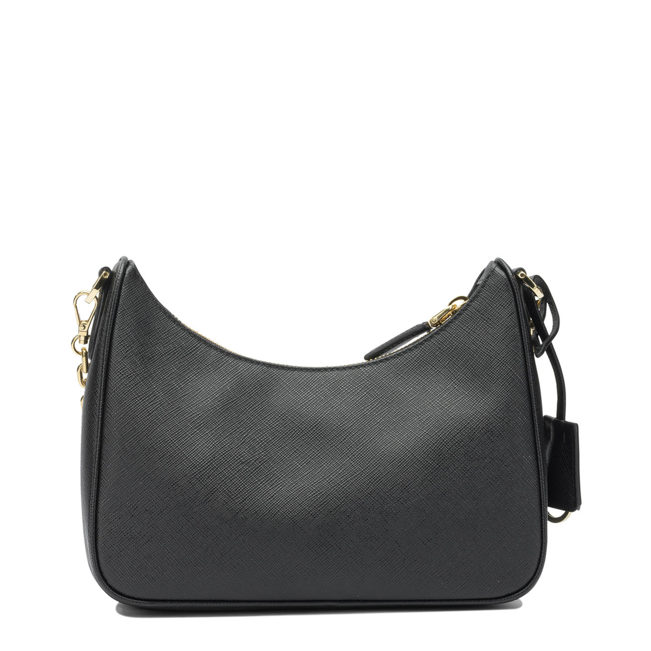 Re-Edition Mini Saffiano Leather Bag - Black