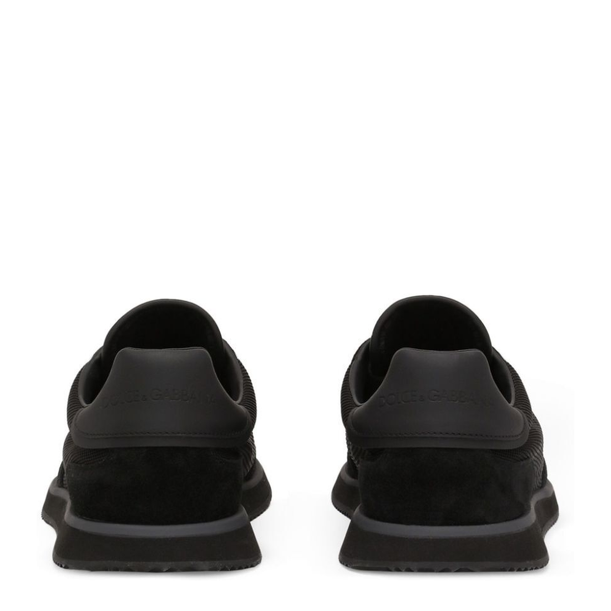 Mixed-Material Cushion Sneakers