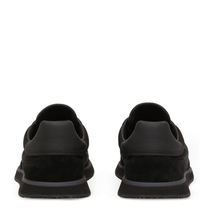 Mixed-Material Cushion Sneakers